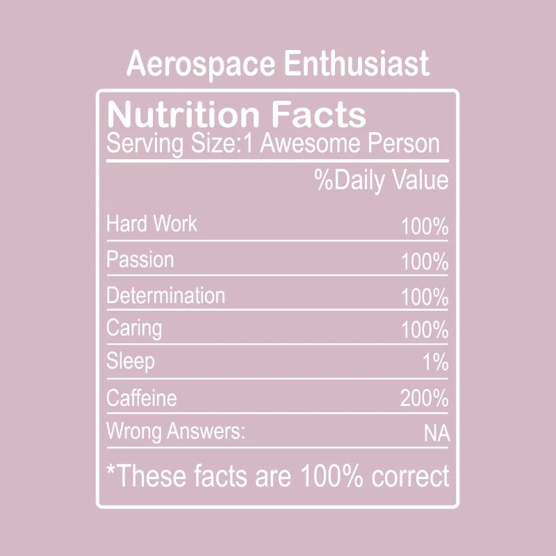 Faits nutritionnels pour les passionnés de l’aérospatiale