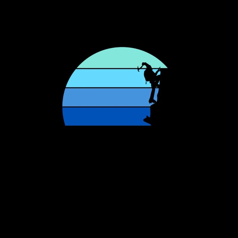 Eiskletterer Eisklettern Sportler Eis Klettern