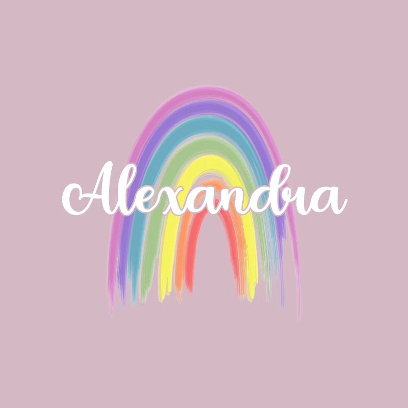 ALEXANDRA Rainbow Cursive