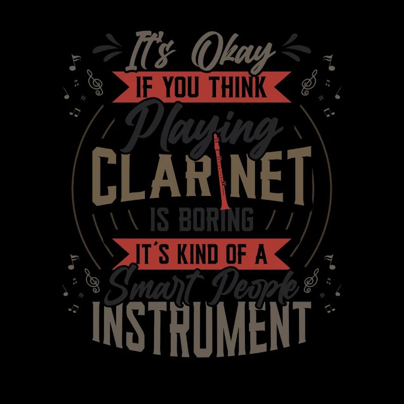 Clarinet playing clarinet
