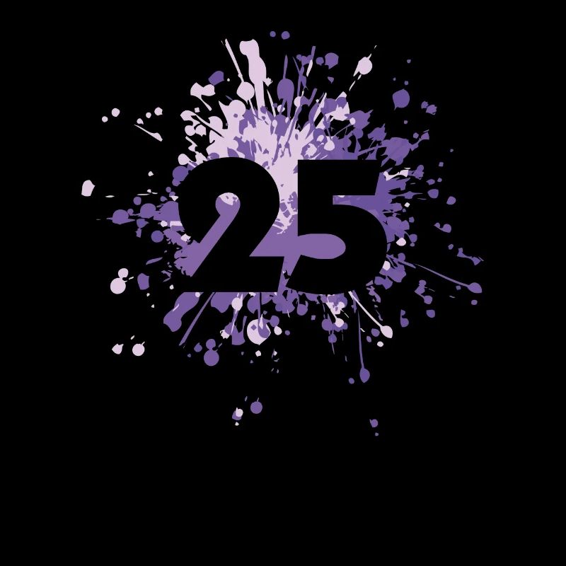 Nombre 25e couleur Splash