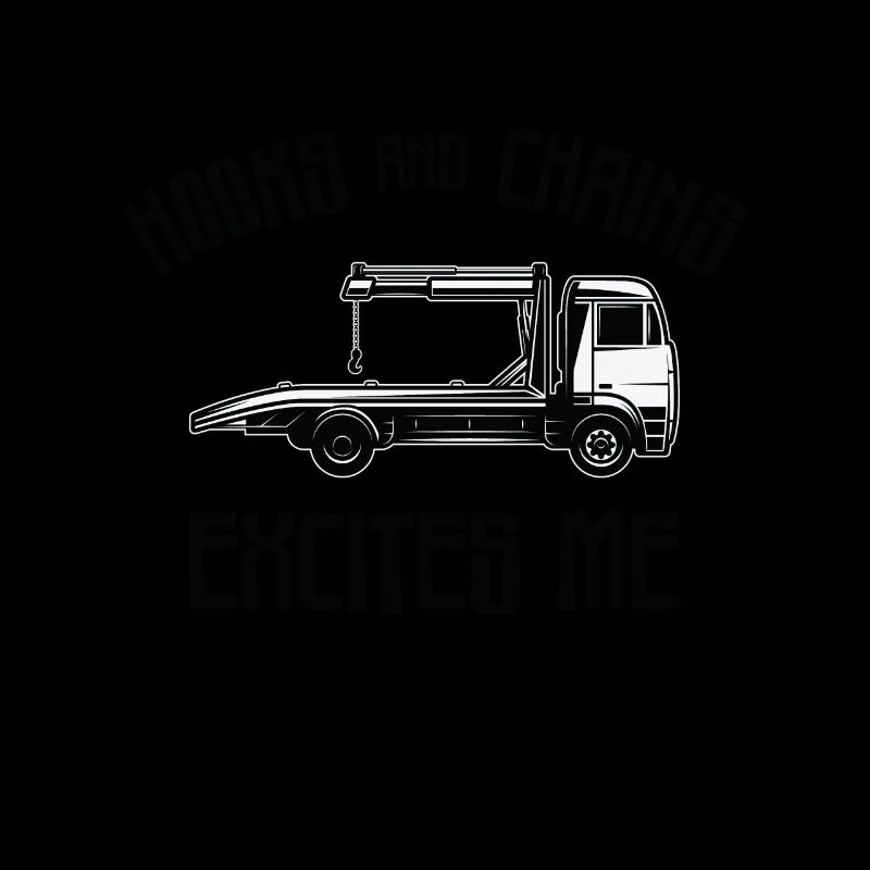 Tow Truck Driver Breakdown Lorry Hooks Chains