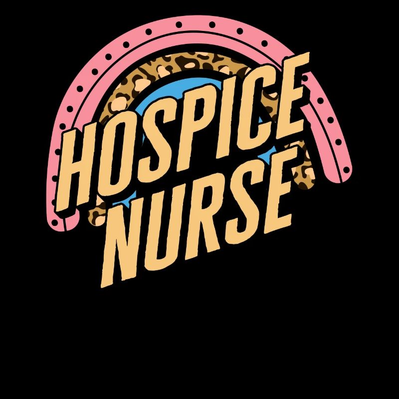 Hospiz Shirt, Hospiz Krankenschwester Leopard Regenbogen Tee,
