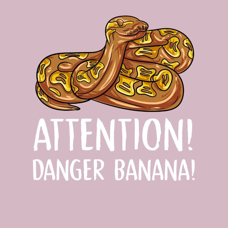 attention danger banana Design for a python lover