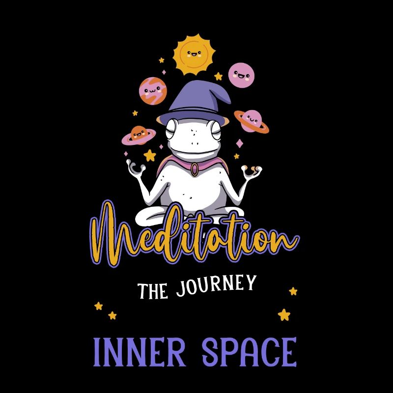 Space Mushroom Meditating Solar System Science Fan