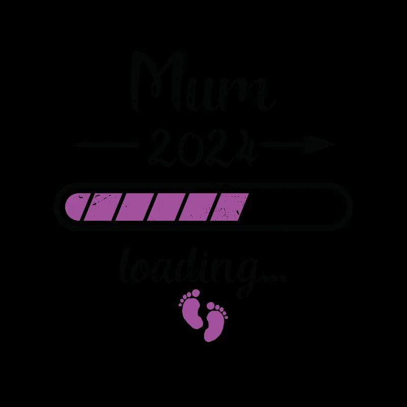Mum 2024 Loading Schwangerschaft Mutter Mommy Mom