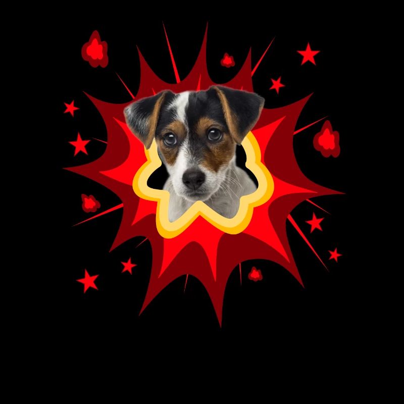 Comic Hund Design - Pow - Parson Russel Terrier