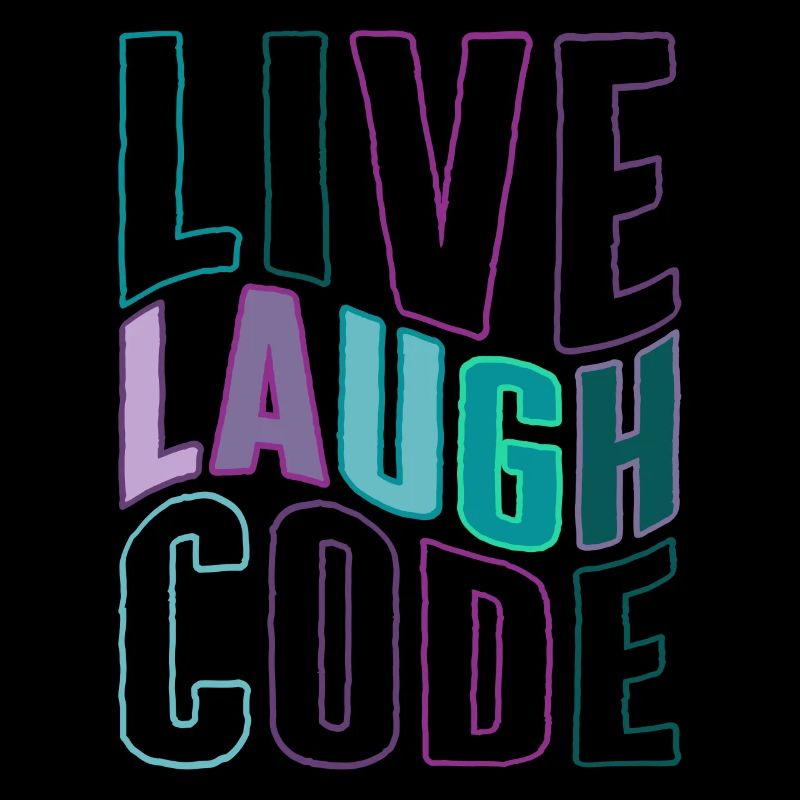 Programmer Shirt, Live Laugh Code Tee, Coding