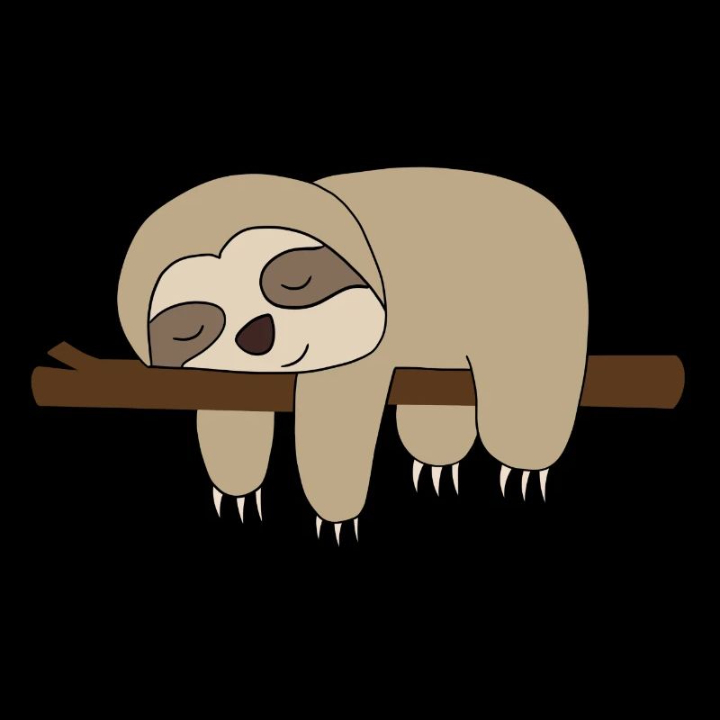 Sleeping Sloth Comic Gift Idea