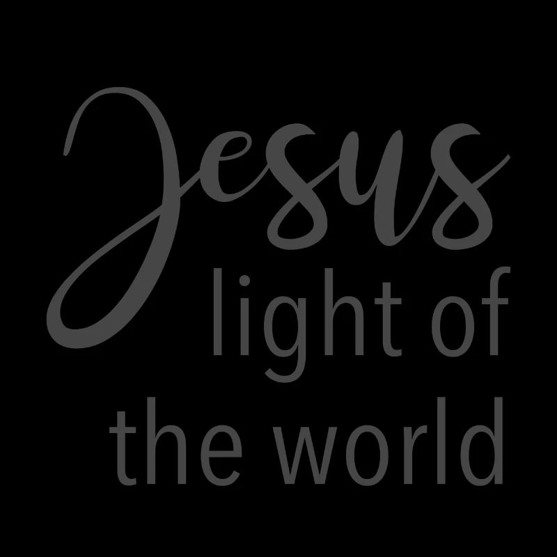 Conception chrétienne Jésus Lumière du Monde
