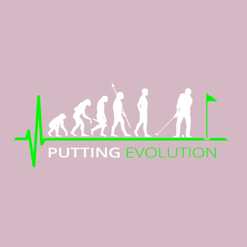 Golf Evolution Golfspieler Putten