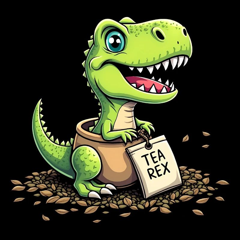 Tea Rex Dinosaurier Tee