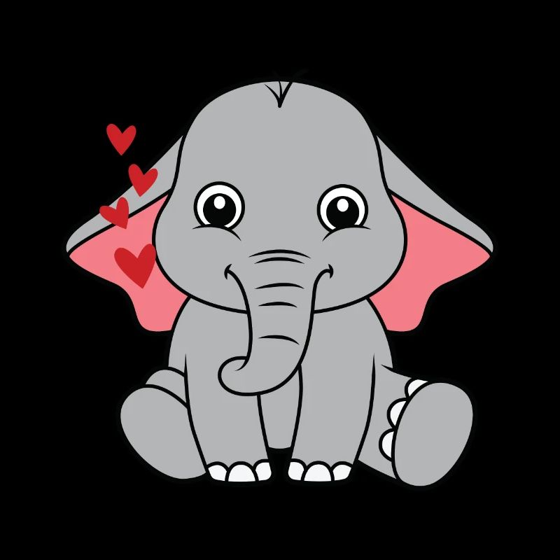 petit éléphant doux bébé