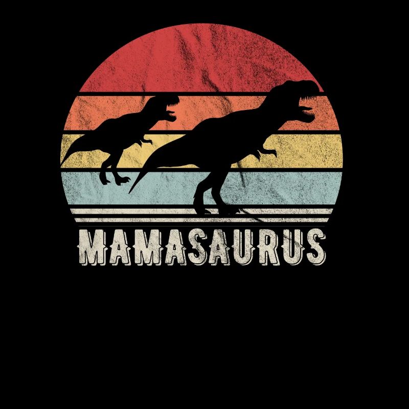 Retro Mamasaurus Mama Dino Saurier Geschenk