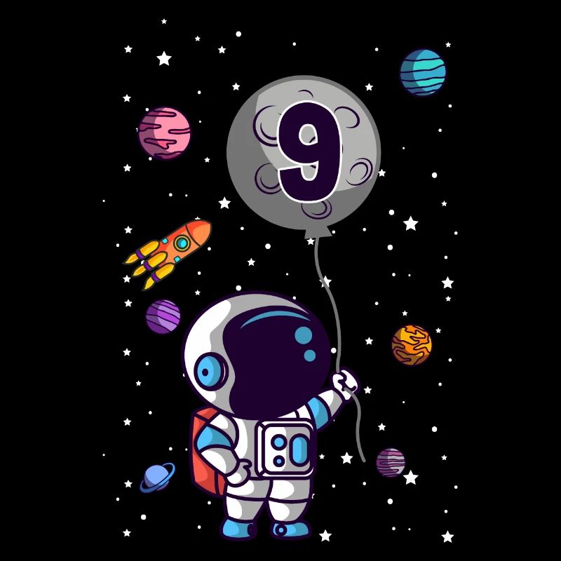 Cadeau de 9 ans de l'espace extra-atmosphérique 9e anniversaire de l'astronaute