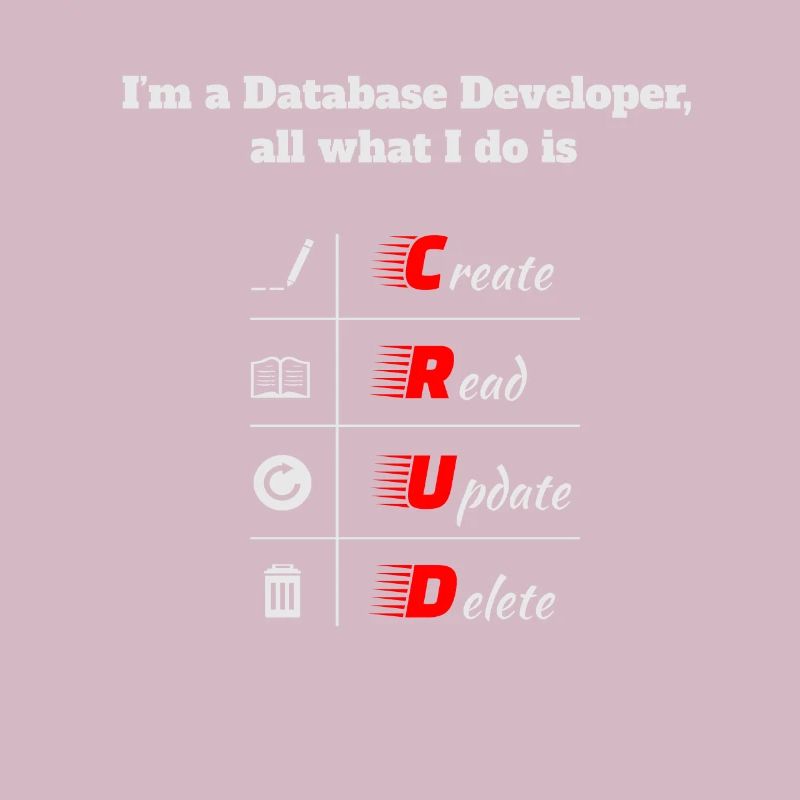 Database Developer, CRUD, Databases, SQL, DBA