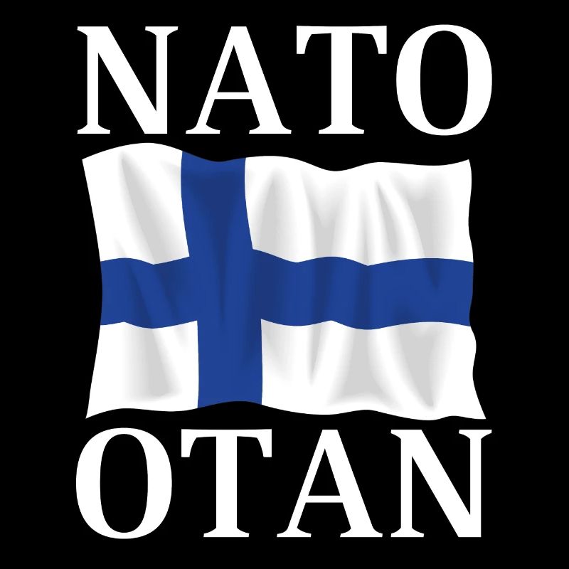 L’OTAN et le drapeau de la Finlande