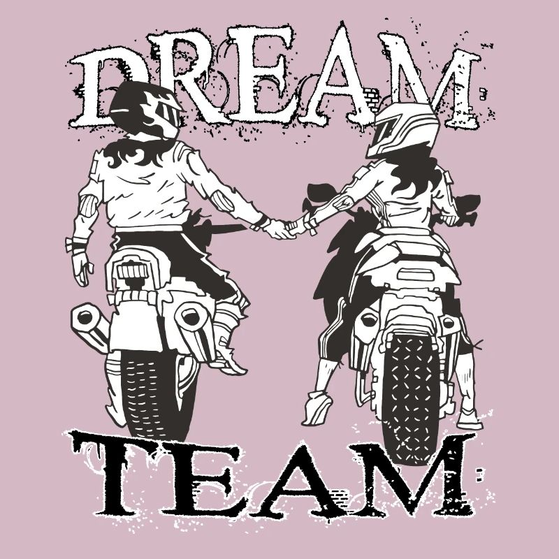 We are a dream team. Partner Tshirt Motorcycle