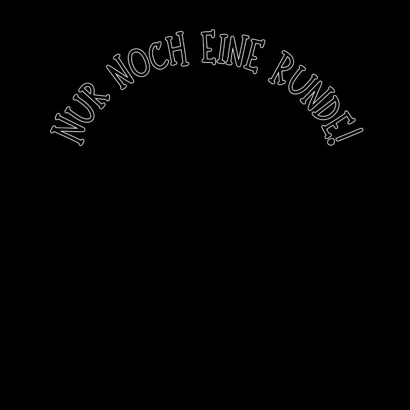 Nur noch eine Runde Karussell schwarz