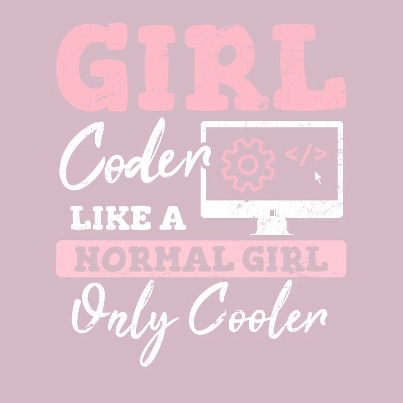 Drôle de fille Codeur Code de programmation informatique Développement Web