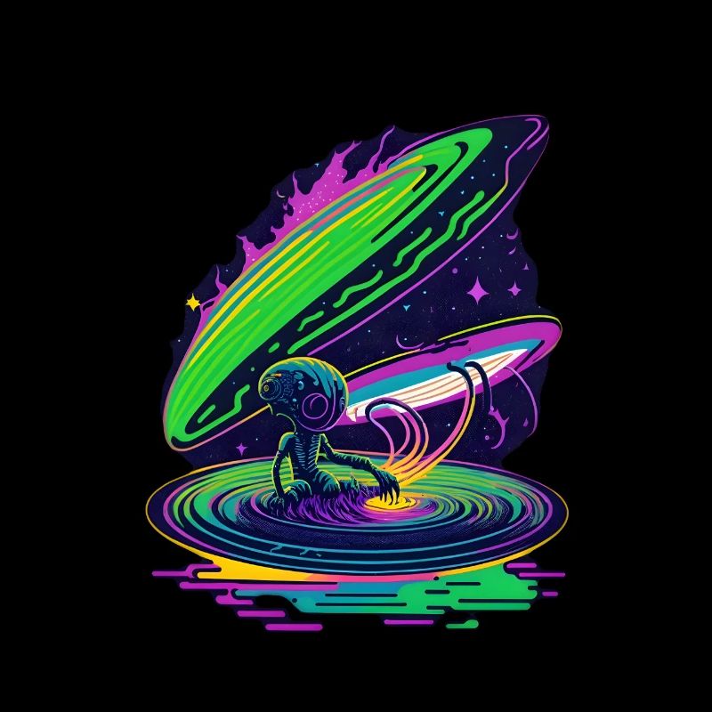 Extraterrestre de bain spatial