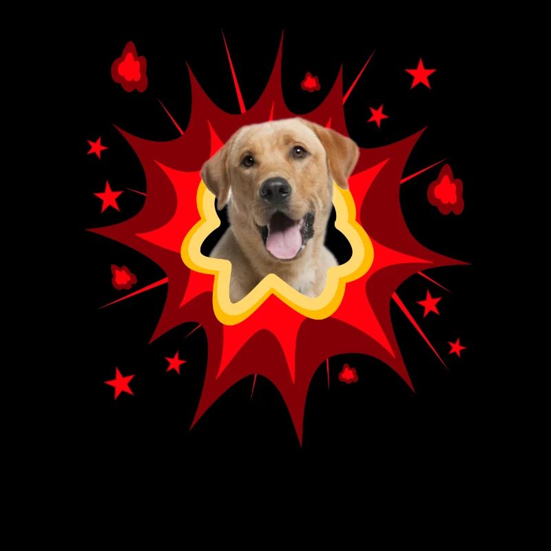 Comic Hund Design - Pow - Labrador Retriever