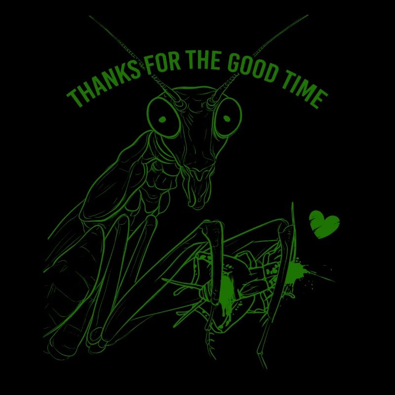 Gottesanbeterin Thanks for the good time Insekt