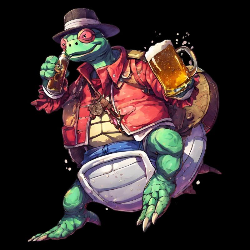 Chill & Shell: Turtle with Beer Tee