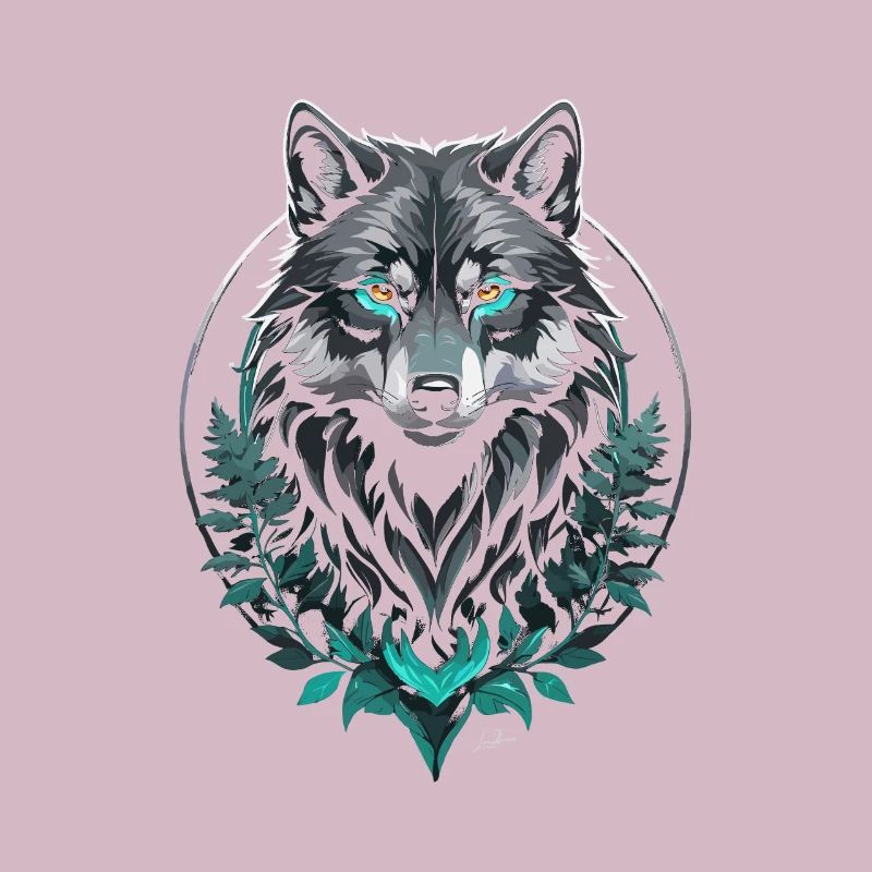 Wald Arktischer Wolf