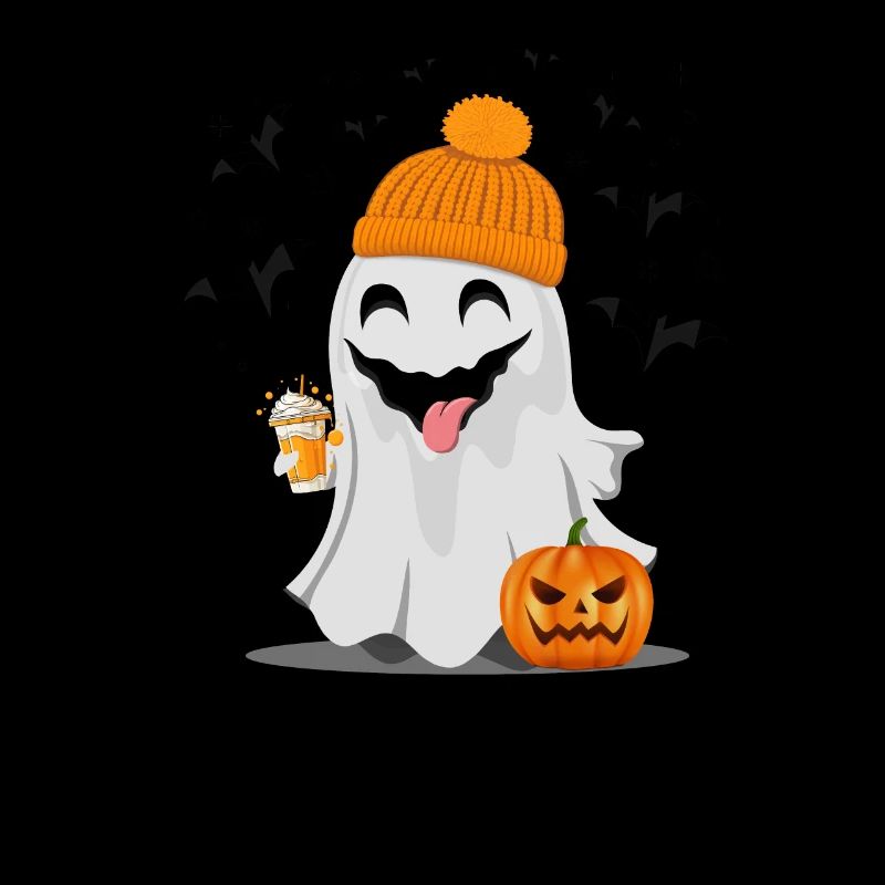 Helloween mit einem lustigen Gespenst