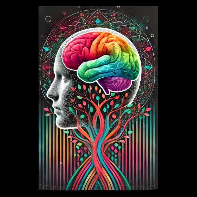 Surreal Brain Tree Design – Creative Fusion
