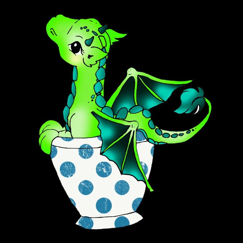 Dragon dans la coupe Créature mythique