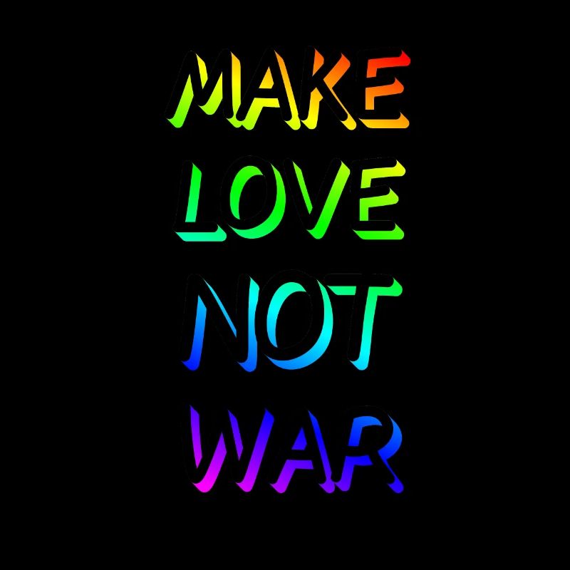 Make Love not War Regenbogen