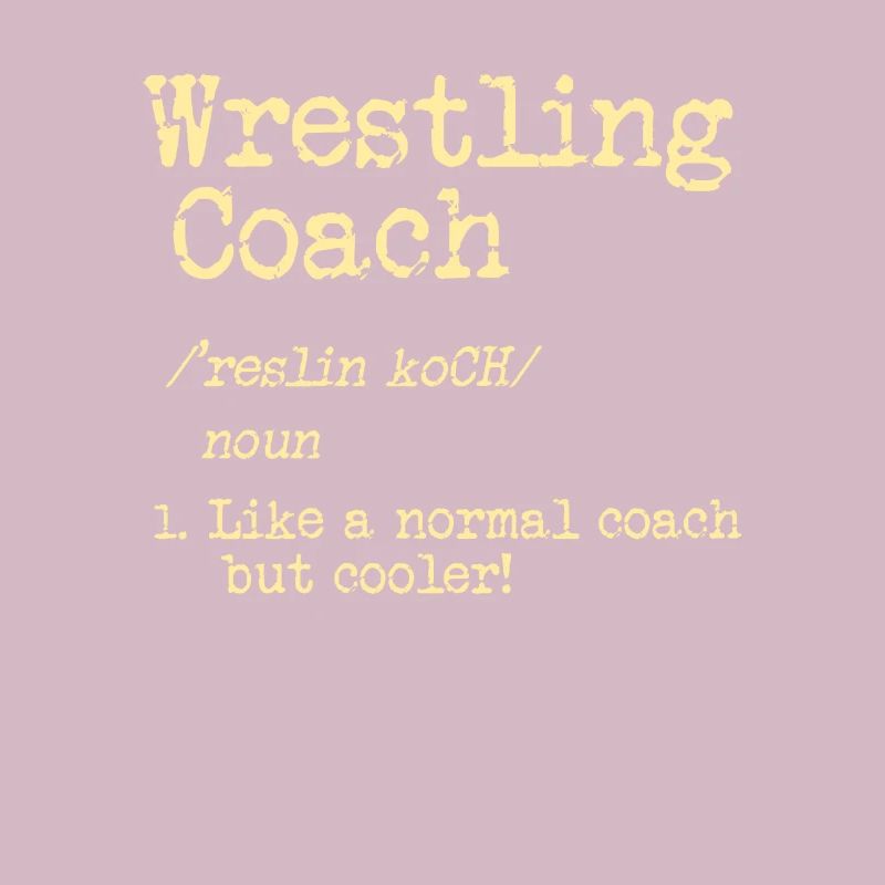 Cooles Wrestling oder Ringen Trainer Shirt