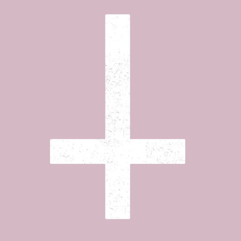 False cross Satan devil Christ Halloween
