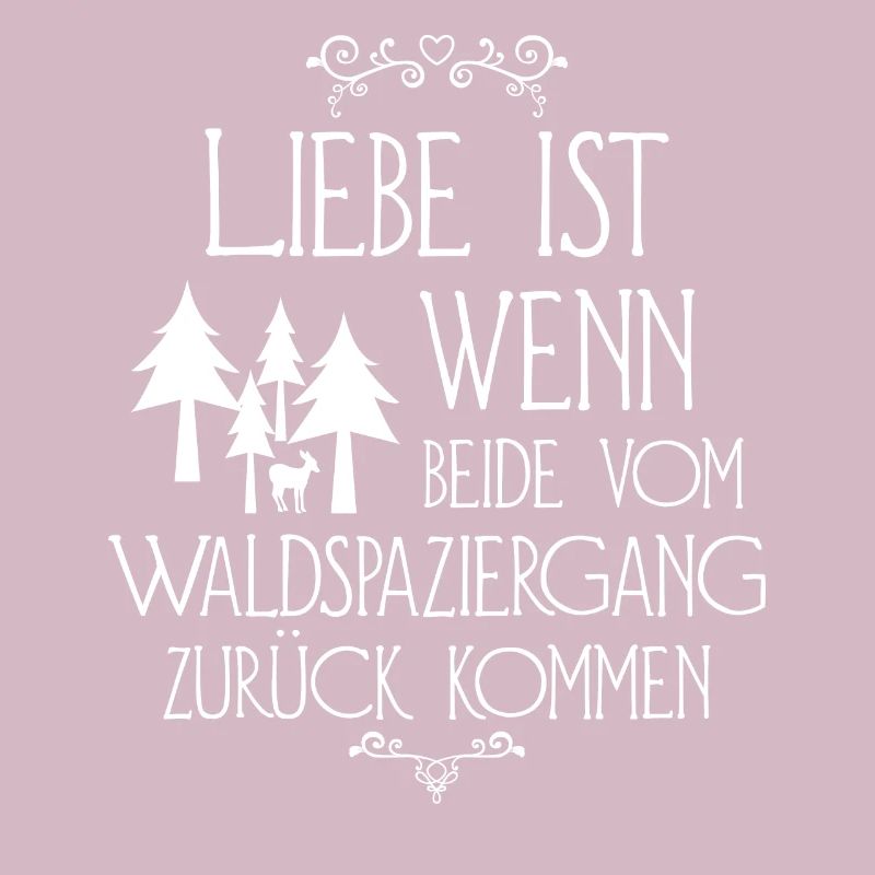Love is when both return from the forest walk