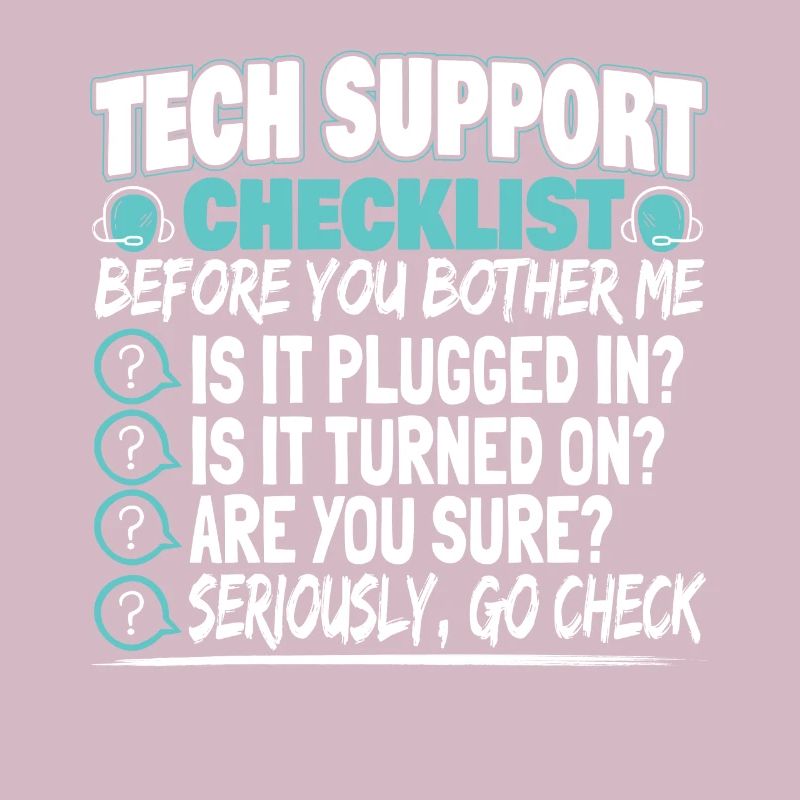 Tech Support Checklist Administrator Techniker