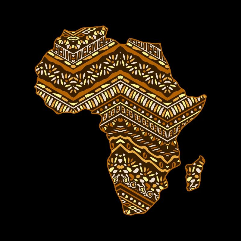 Africa map pattern
