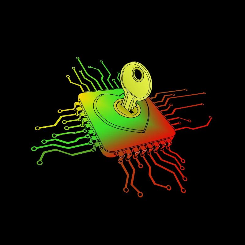 PC hardware with key and lock gift idea