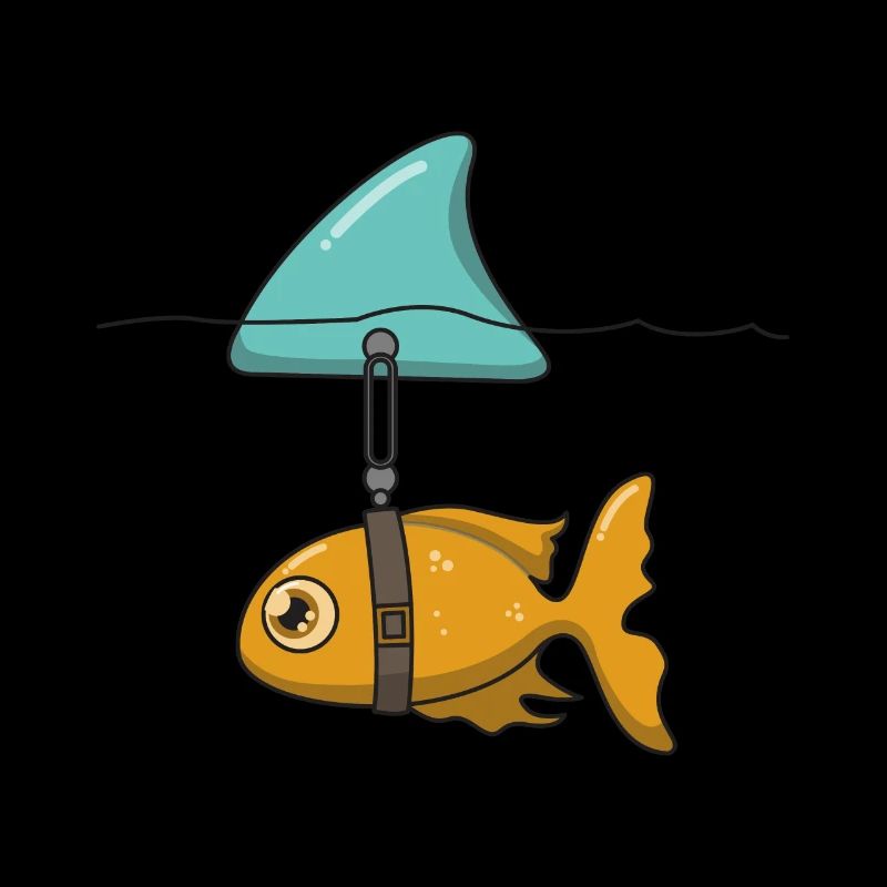 Fisch mit Haifischflosse