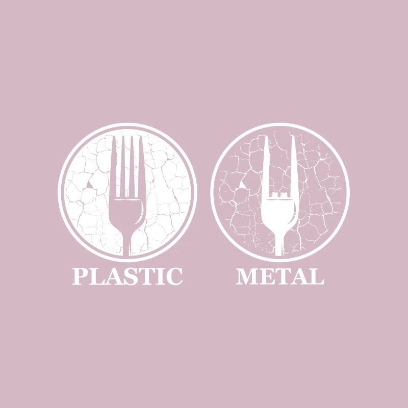 Fork plastic metal fork fork hand joke gift