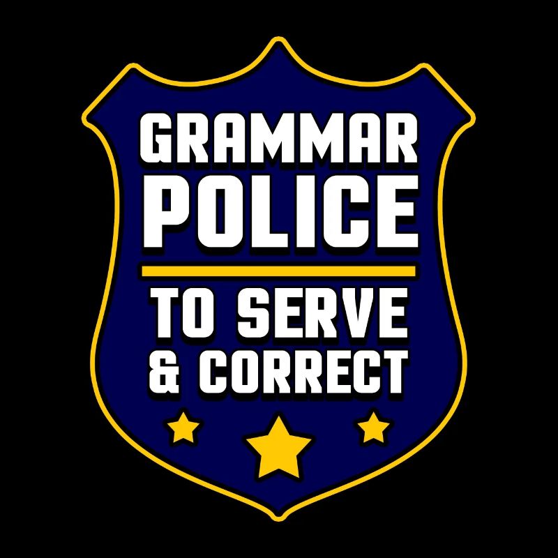 Grammatik Polizei Sprache Besserwisser Geschenk