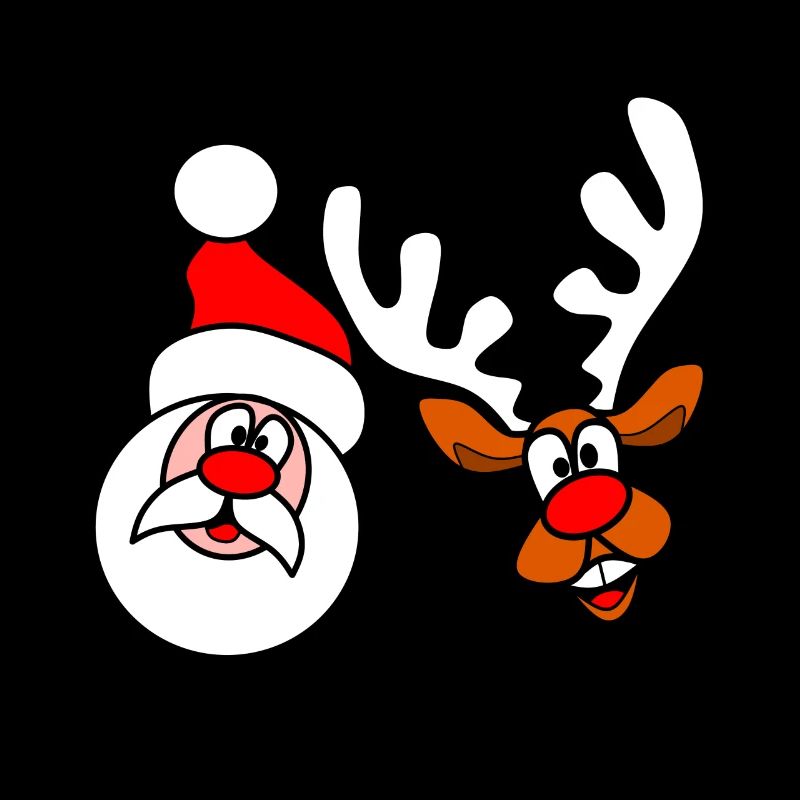 Weihnachtsmann & Rentier