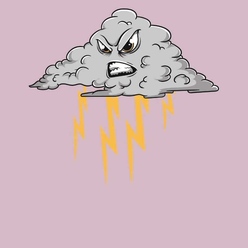 Angry Cloud Causing Lightning Thunderstorm Weather