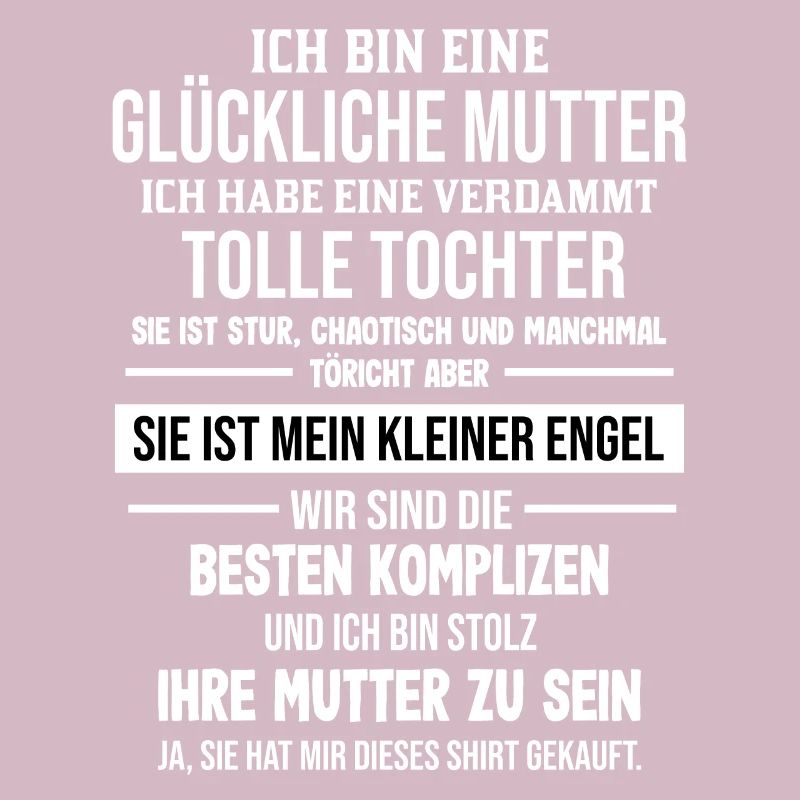 Ich bin eine glückliche Mutter einer Tochter