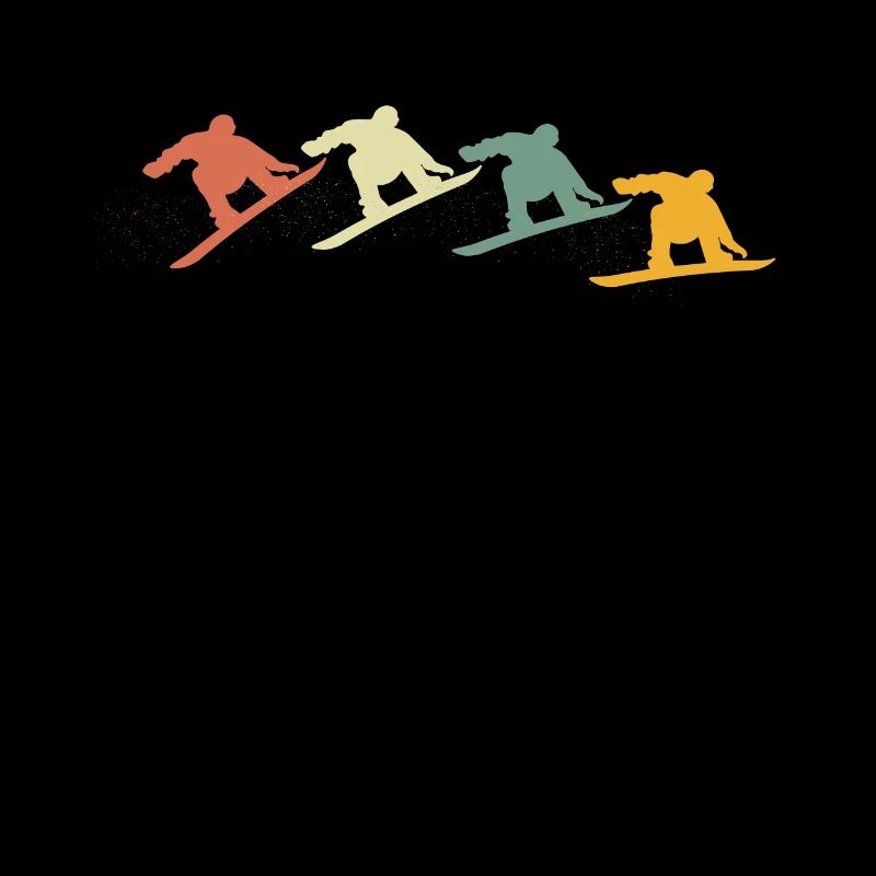 Retro Snowboarder Sprung