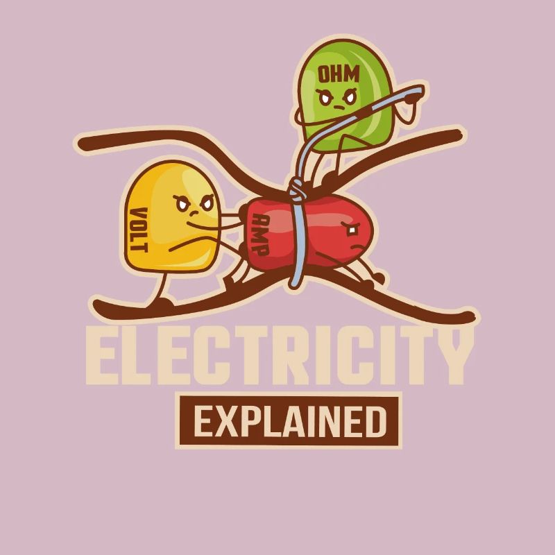 Electricity Explained Physik | Funny Lehrer Nerd