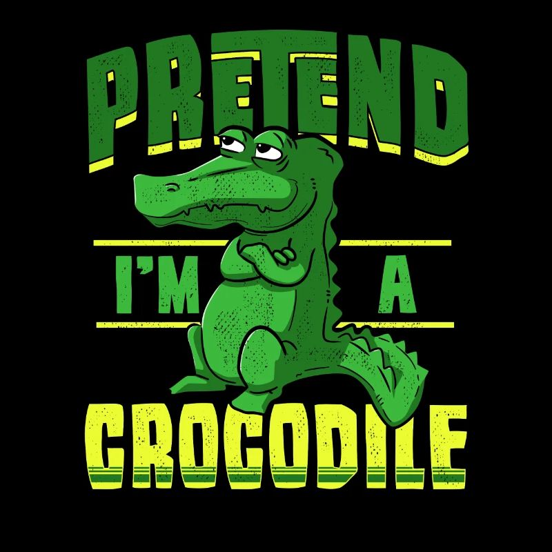 cooles Krokodil mit Spruch