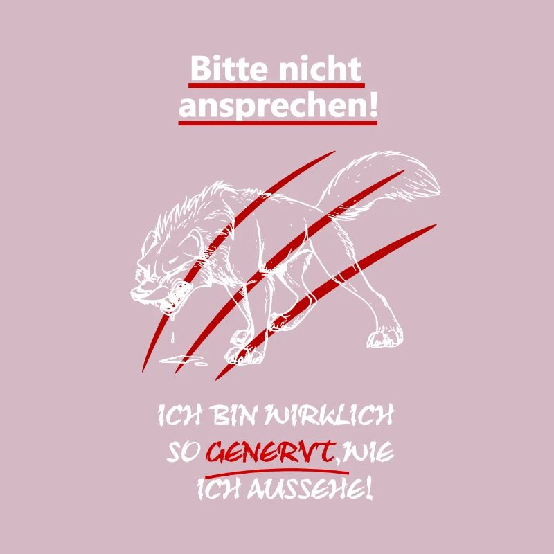 Bitte nicht ansprechen bin genervt