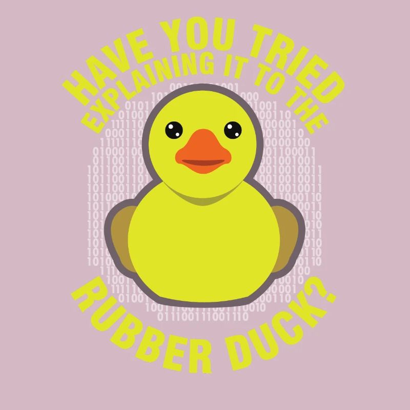 Lustige Programmierung Rubber Duck für Debug Debugger